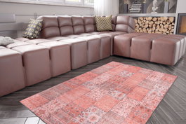 Conceptum Alfombra Jazz Chenille Rosa AL 329 de Poliéster 150x230 cm Suave y Duradera